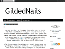 Tablet Screenshot of gildednails.co